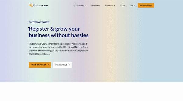 Introducing Flutterwave Grow: Register & grow your business without hassles