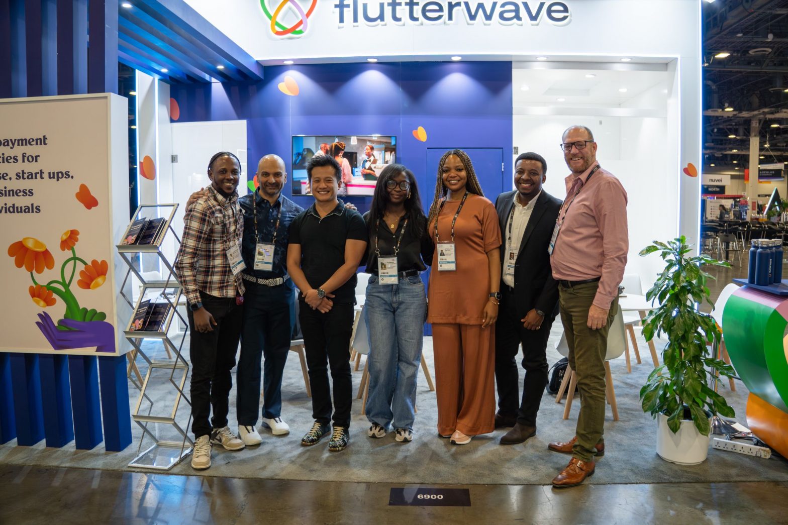 A cross-section of some senior executives and leadership Team of Flutterwave at Money 2020 USA.